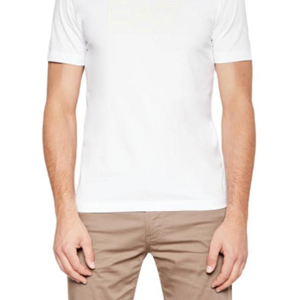 Emporio Armani EA7 Logo Crew Neck Pullover Short Sleeve T-Shirt Men Tops 6DPT62-PJVQZ-1100
