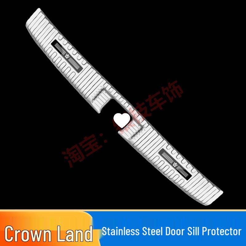 Toyota Crown Lu Fang Door Sill Strips & Trunk Protector Stainless Steel Modification Kit