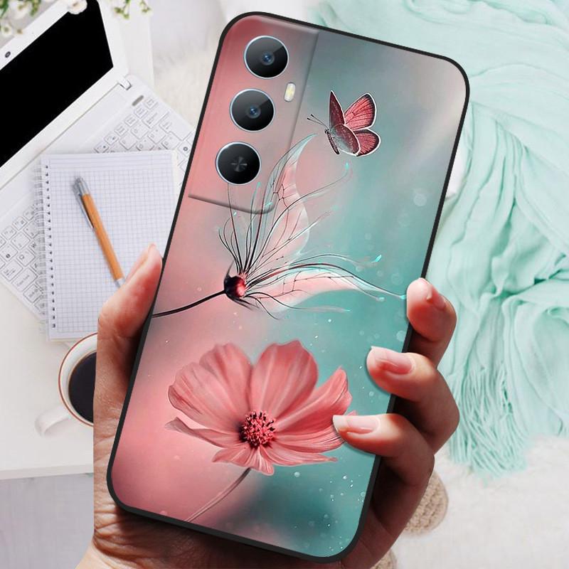 

For Realme C65 4G Case Silicon TPU Black Bumper Cover Phone Cases for Realme C65 RMX3910 Protector Shockproof Soft Shell C 65 Realme C65 4G