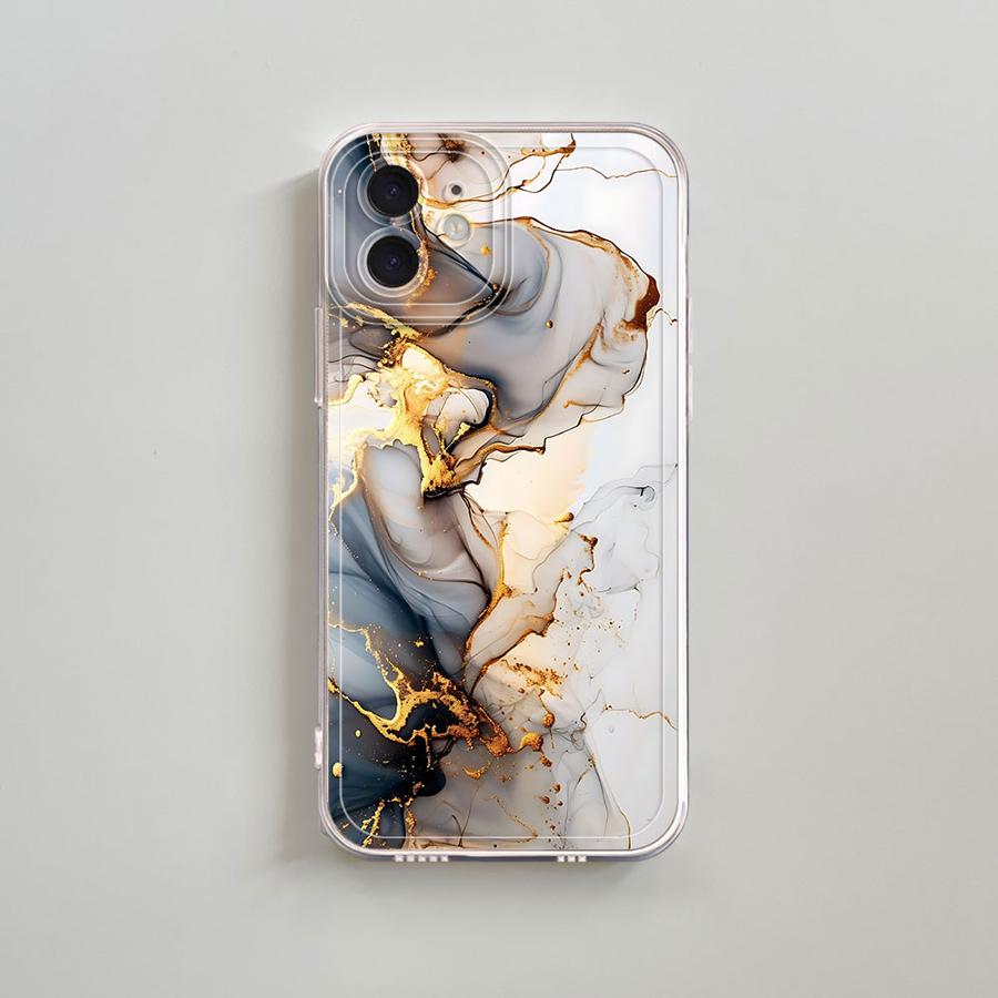 Fashion Marble Phone Case For Apple IPhone 16 16E 15 XS Pro Max 13 14 Plus XR SE 7 8 12 11 Pro Plus Case Cover Funda Coque