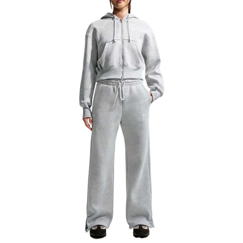 Nike Sportswear Phoenix Fleece Solid High-Waisted Wide-Leg Pants Women bottoms Pure-Platinum Warm-Tones Sail IH1012-043