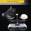 Insulation Shoes Electrician Work Shoes Black Work Shoes with Plastic Toe Cap Anti Puncture Light Weight Safety Shoes for Men