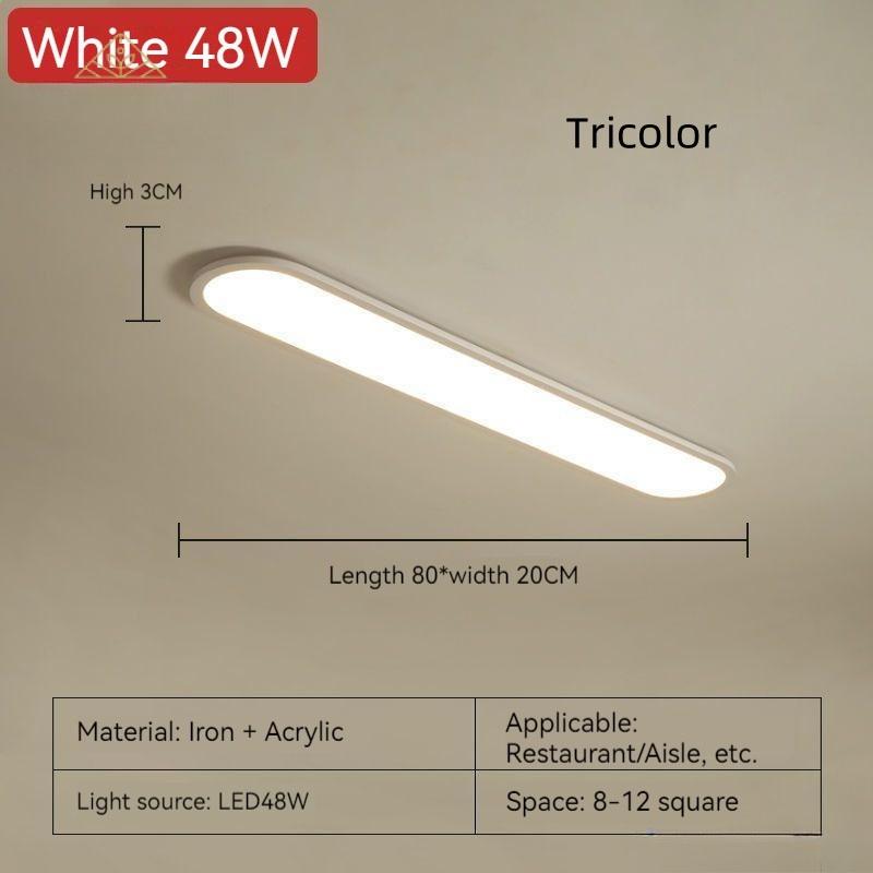 Modern Minimalist Strip Cloakroom Aisle Balcony Light Corridor Hallway Nordic Master Bedroom Lights Household LED Ceiling Light