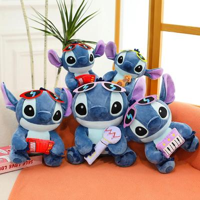Stitch Plush Toy with Guitar - New Music Series