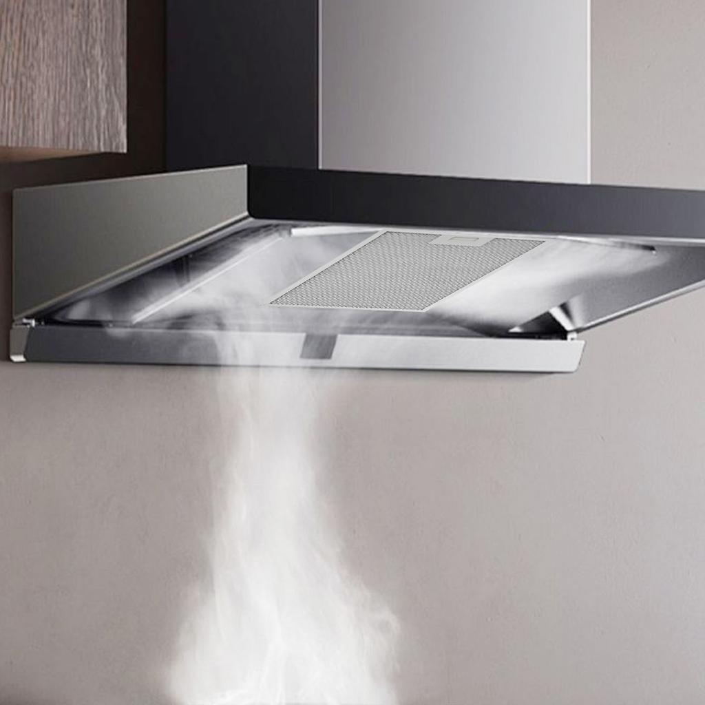 2PCS Silver Cooker Hood Filters Metal Mesh Extractor Vent Filter 280x371x9MM Silver Hoods Oil Filter Range Aspirator Filter