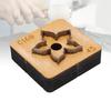 Flower Leather Cutting Die Wooden Base Steel Blade Multifunctional Leather Die Cutter for Crafts Decors