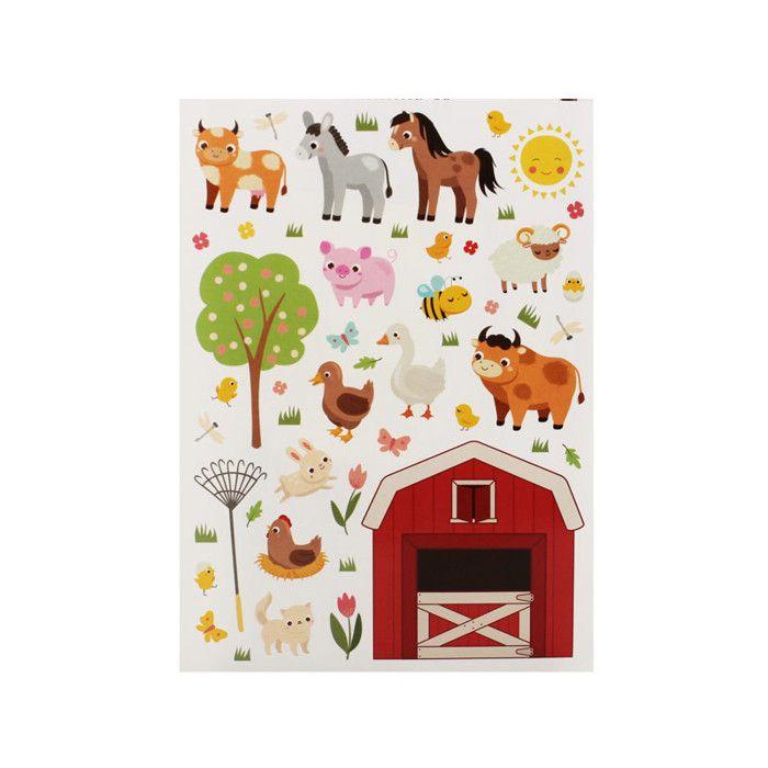 Gommettes - Animaux de la ferme - La ferme - La vie de la ferme - 118 pièces