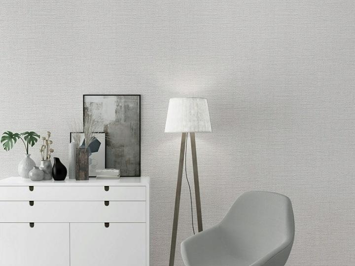 Self-adhesive Wallpaper Wall Covering Fabric Structure Matte Foam Lambskin