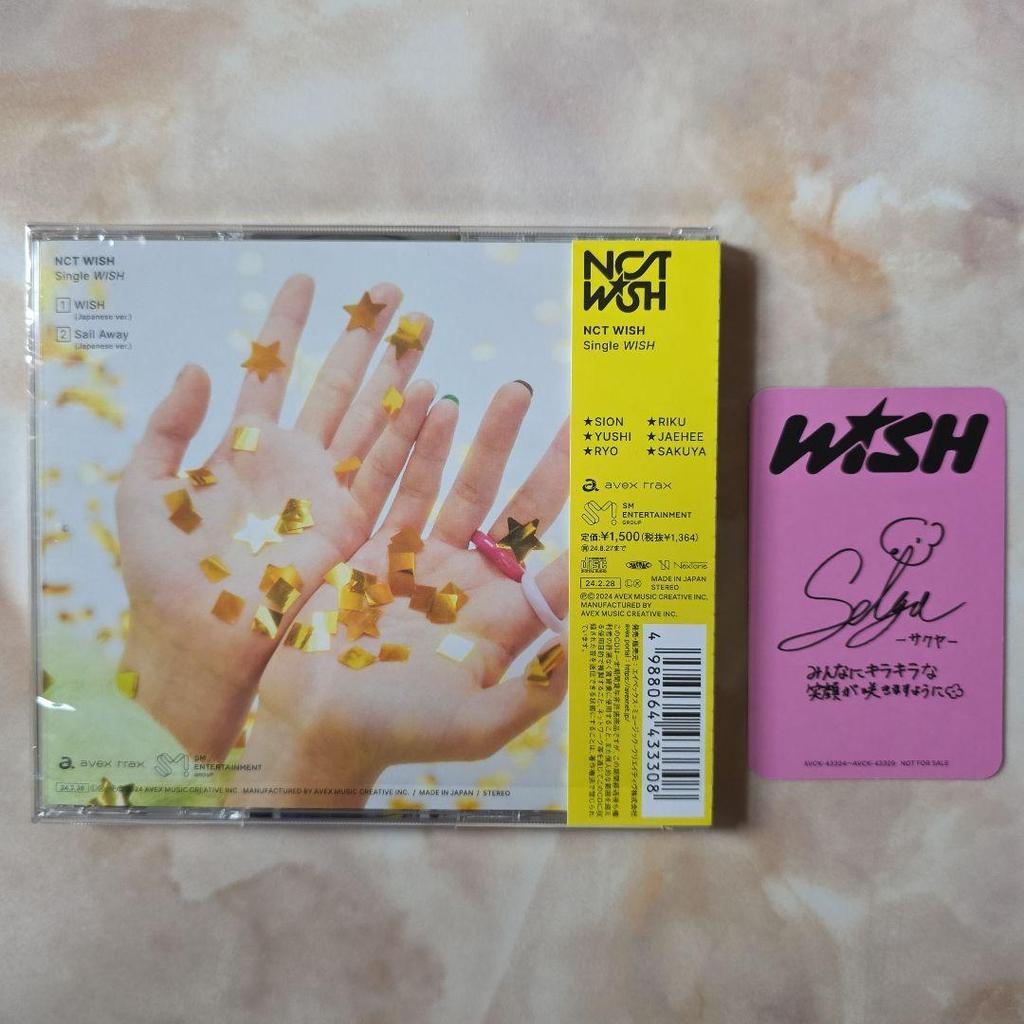 [USED] NCT WISH Single "WISH" Regular Edition Sakuya Trading Card