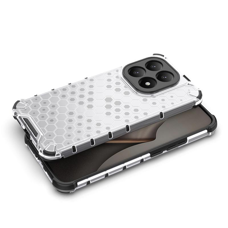Transparent Phone Case For Xiaomi 15T Anti-knock Honeycomb Armor Back Case For Xiaomi 15T Pro Cover For Xiaomi 15T Case 6.83inch