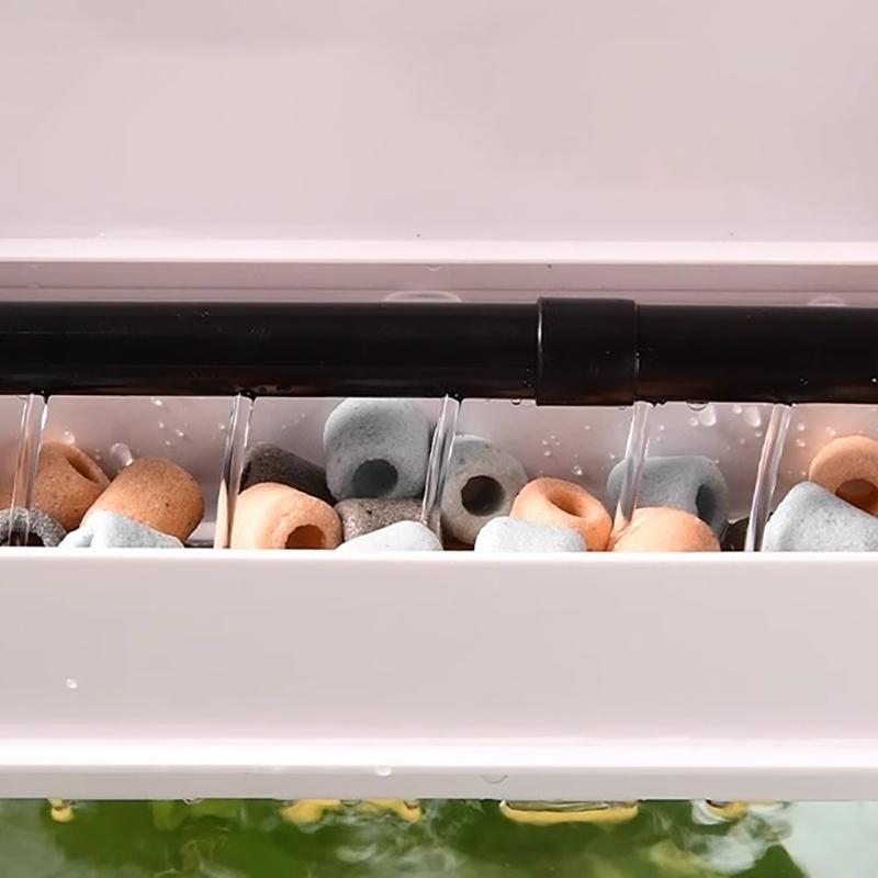 Aquarienfilter mit Wasserreinigung Aquarienpumpe Biochemischer Filter Geräuscharm Interner Filter zur Sauerstoffanreicherung