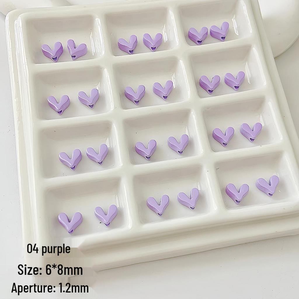 Japanese Heart Beaded Alloy Necklace & Bracelet DIY Kit