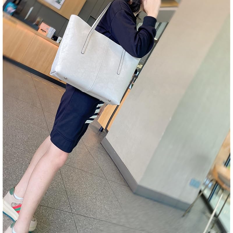 [FSD.WG] Einkaufstasche Damen Businesstasche Italienisches Rindsleder große Kapazität 2-Wege-Handtasche Umhängetasche A4 Damentaschen Jobsuche Pendeln