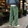 Men's Corduroy Multi-Pocket Cargo Pants Loose Fit Vintage Casual Straight Leg for Everyday Wear