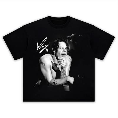 2026 Singer YUNGBLUD Portrait Graphics 100Cotton Tshirt Unisex Fashion Retro Style Short Sleeve Unisexs Shirt Streetwear Summer