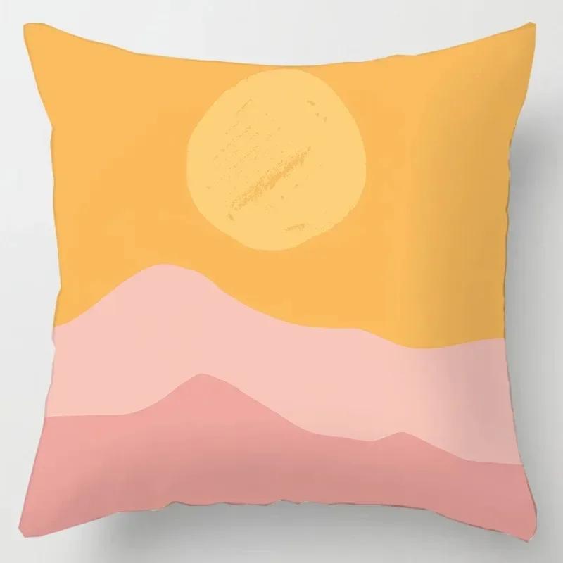 Luxuriöse Heimdeko Kissenbezug Auto Wohnzimmer Sofa Kissenbezug Geometrisches Blatt Einfaches Muster Kissenbezug