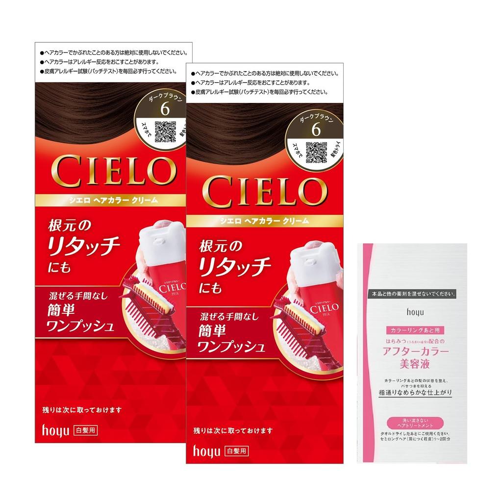 Cielo Hair Color EX Cream 6 Bottles for Gray Suitable for All Hair Hoyu (2 + Bonus) Hair. Types. Women's Self-Color [Quasi-drug].