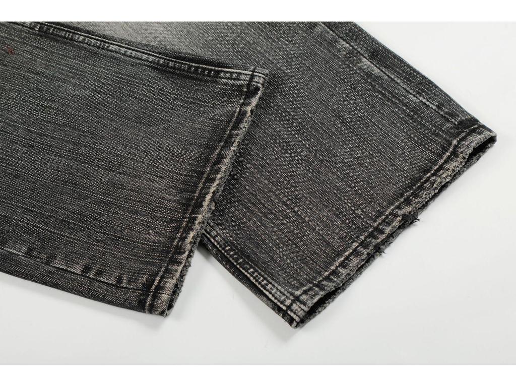 11KN Retro Unisex Used Wide Leg Jeans - Trendiges Katzenbart-Design, Schlankmachender Schnitt, Gerader Lockerer Stil