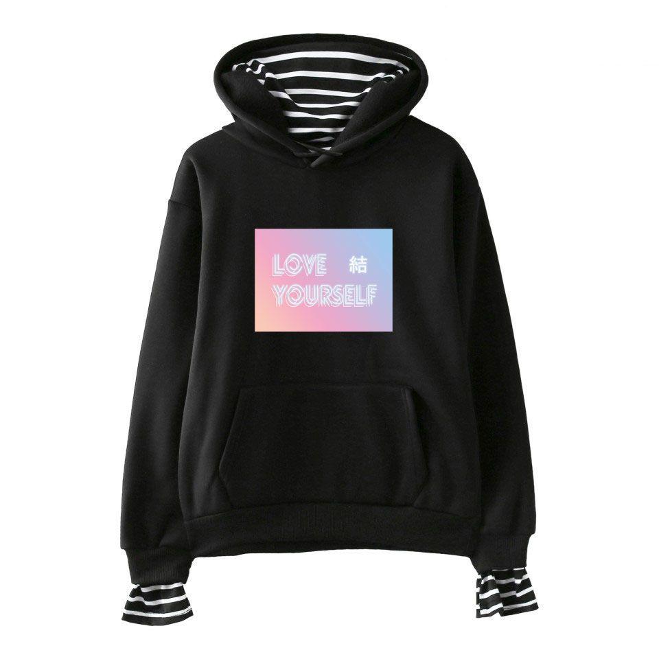 Kpop Love Yourself Bts Bangtan Boys Sweatshirt Hoodie Pocket Sweater Unisex