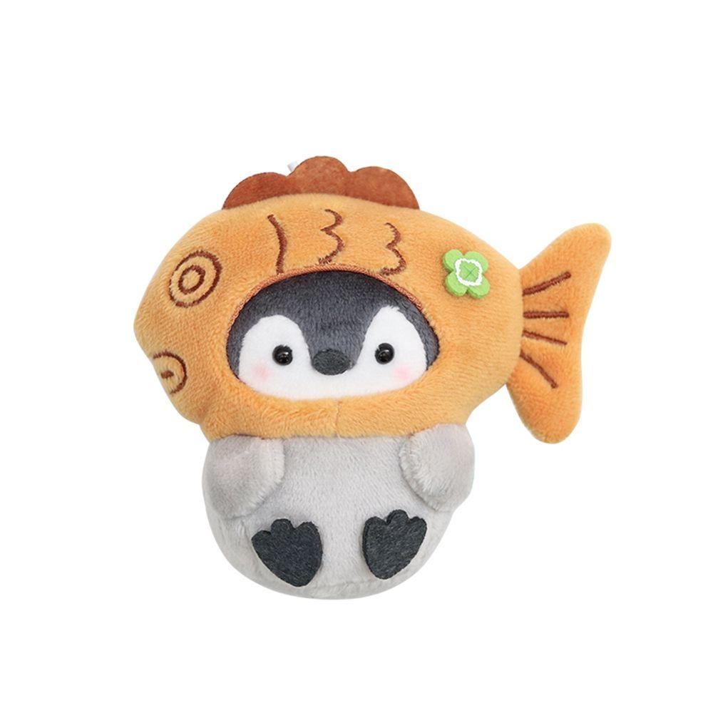 Animal Plush Doll Keychain Cute Cartoon Penguin Hamster Stuffed Plush Dolls Toys Key Ring Bag Pendant Kids Toy Birthday Gifts