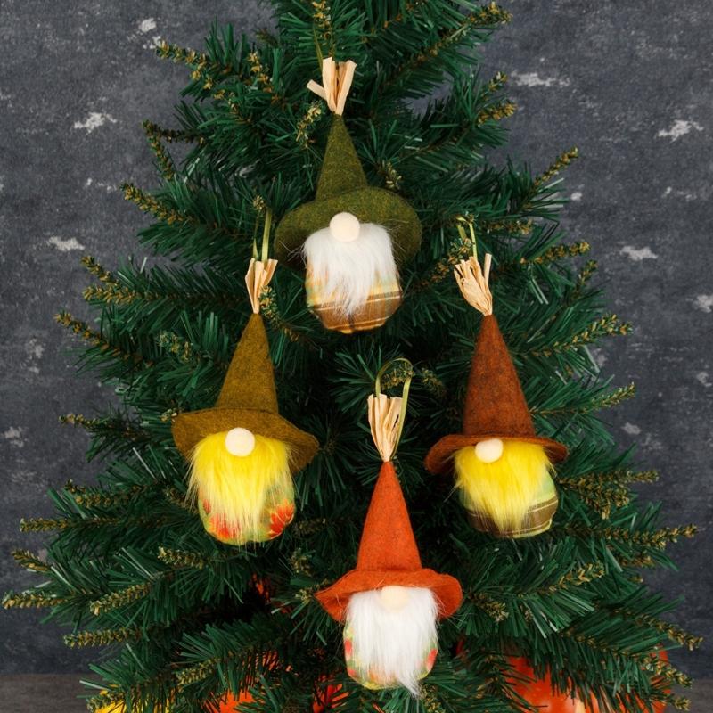 Harvest Festival Hanging Gnomes Set of 4 household Room Kitchen Decoration