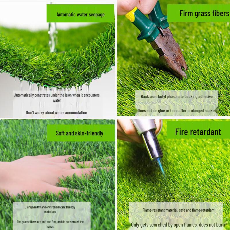 Rooftop Heat Insulation Soundproof Artificial Grass