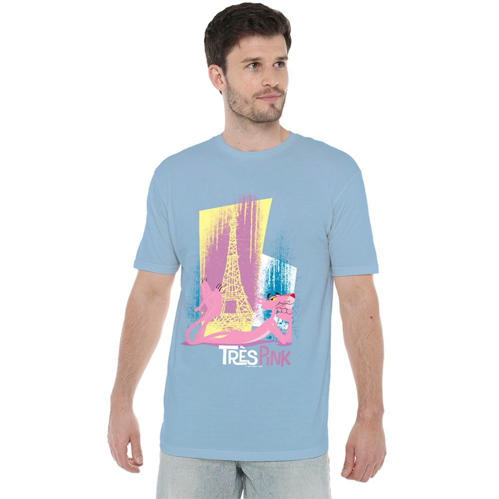 Pink Panther Unisex Adult Tres Pink T-Shirt
