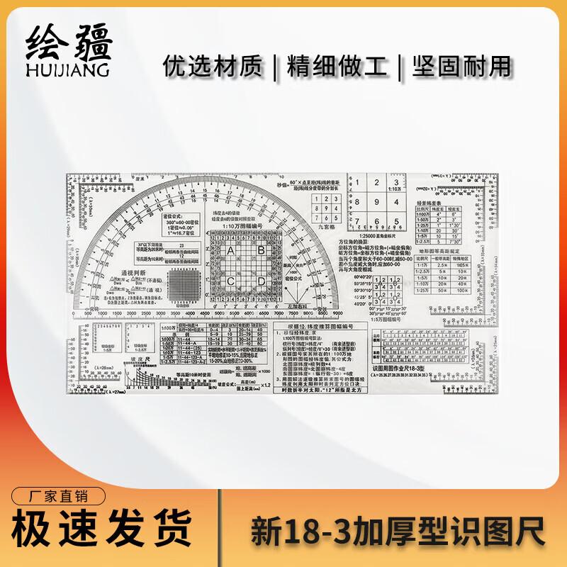 Многофункциональная линейка Huijiang для географических координат и чтения карт