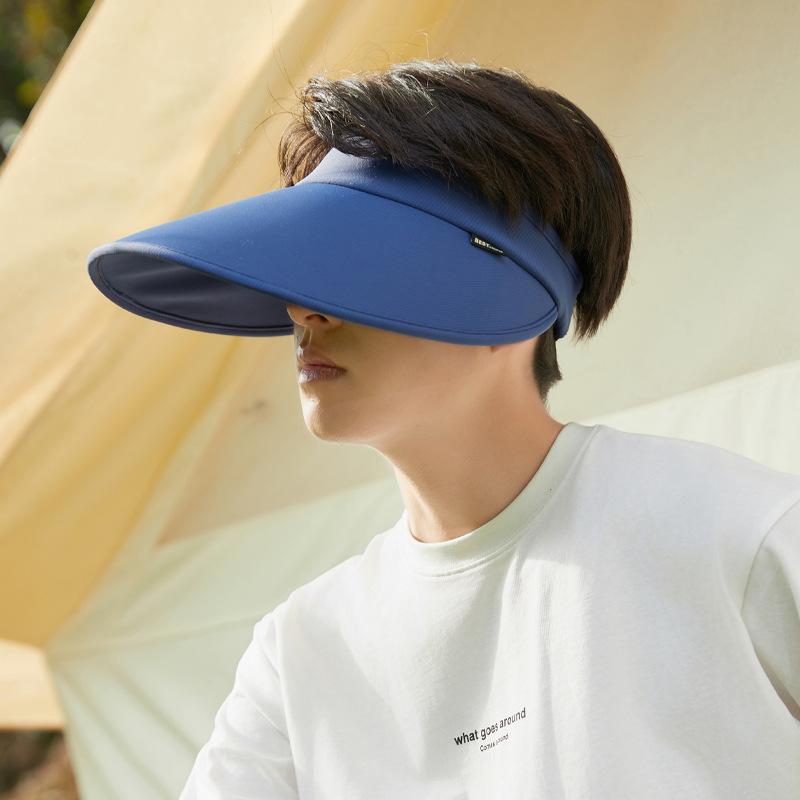 

Summer new hat men s simple versatile empty top hat outdoor sun protection sun hat breathable sun hat cool hat Average size