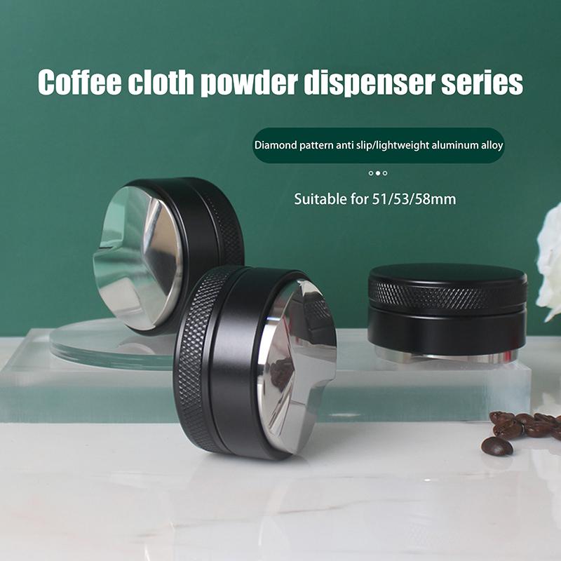 Coffee Distributor Espresso Distribution Tool/Leveler 3 Angled Slopes Adjustable Palm Tamper Fits 51/53/58Mm Portafilter 1Pc