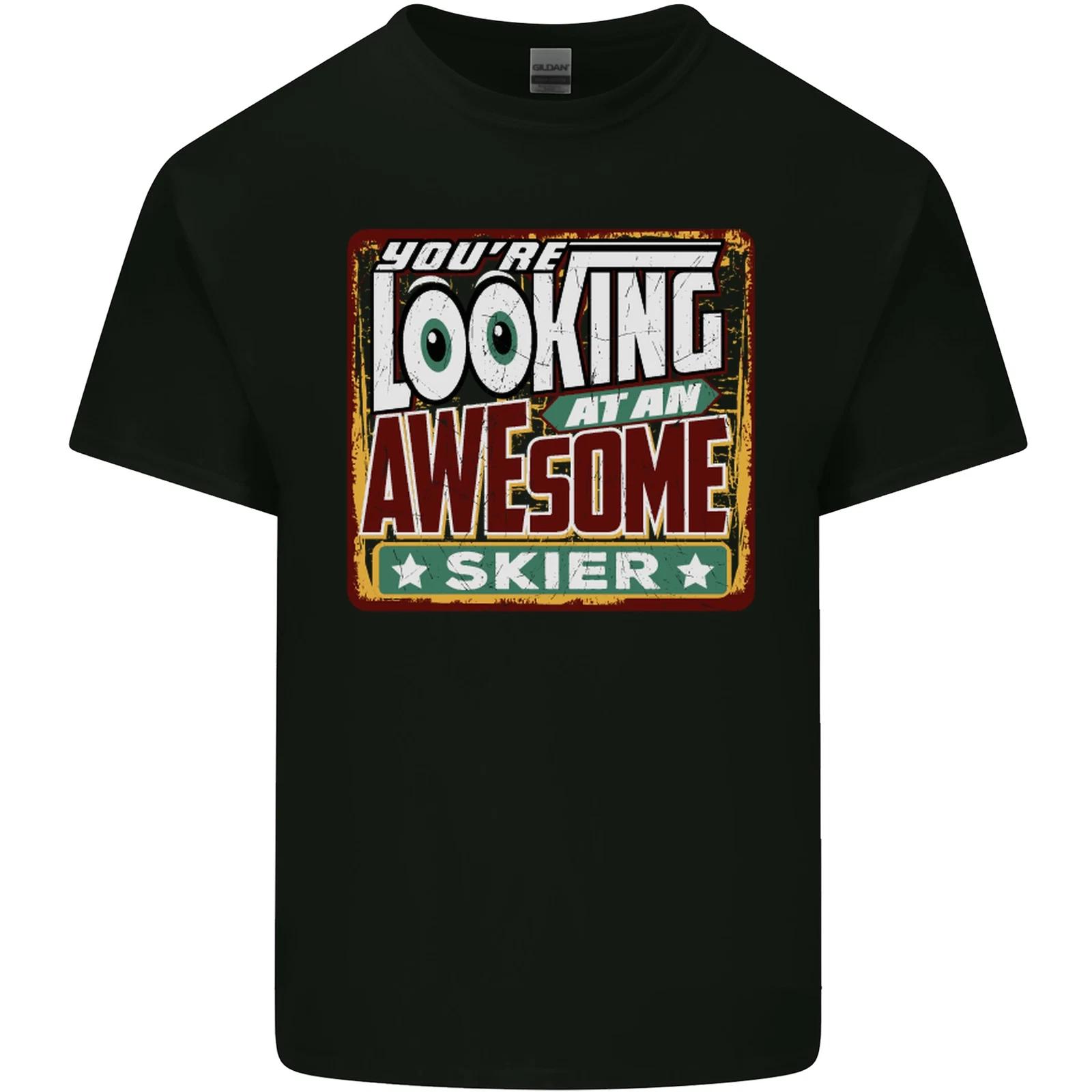 Youre Looking at an Awesome Skier Kids T-Shirt Childrens XL