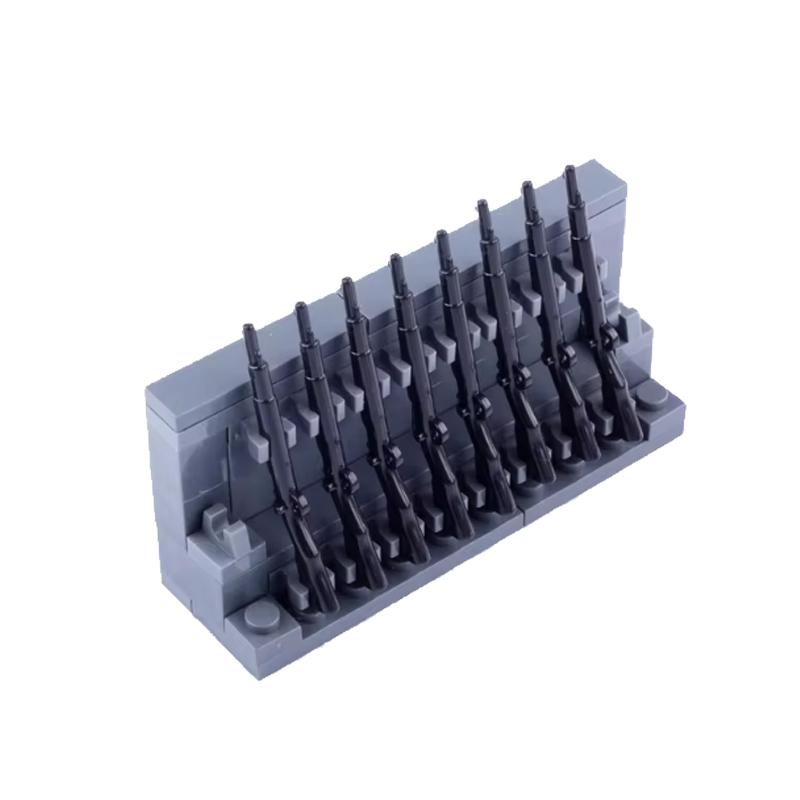 WW2 Military Outpost Scene MOC Building Block Set Soldier Lookout Drone Cannon Car Base Scale Model Kit Weapon Gun Launcher Toy Gift Present K057