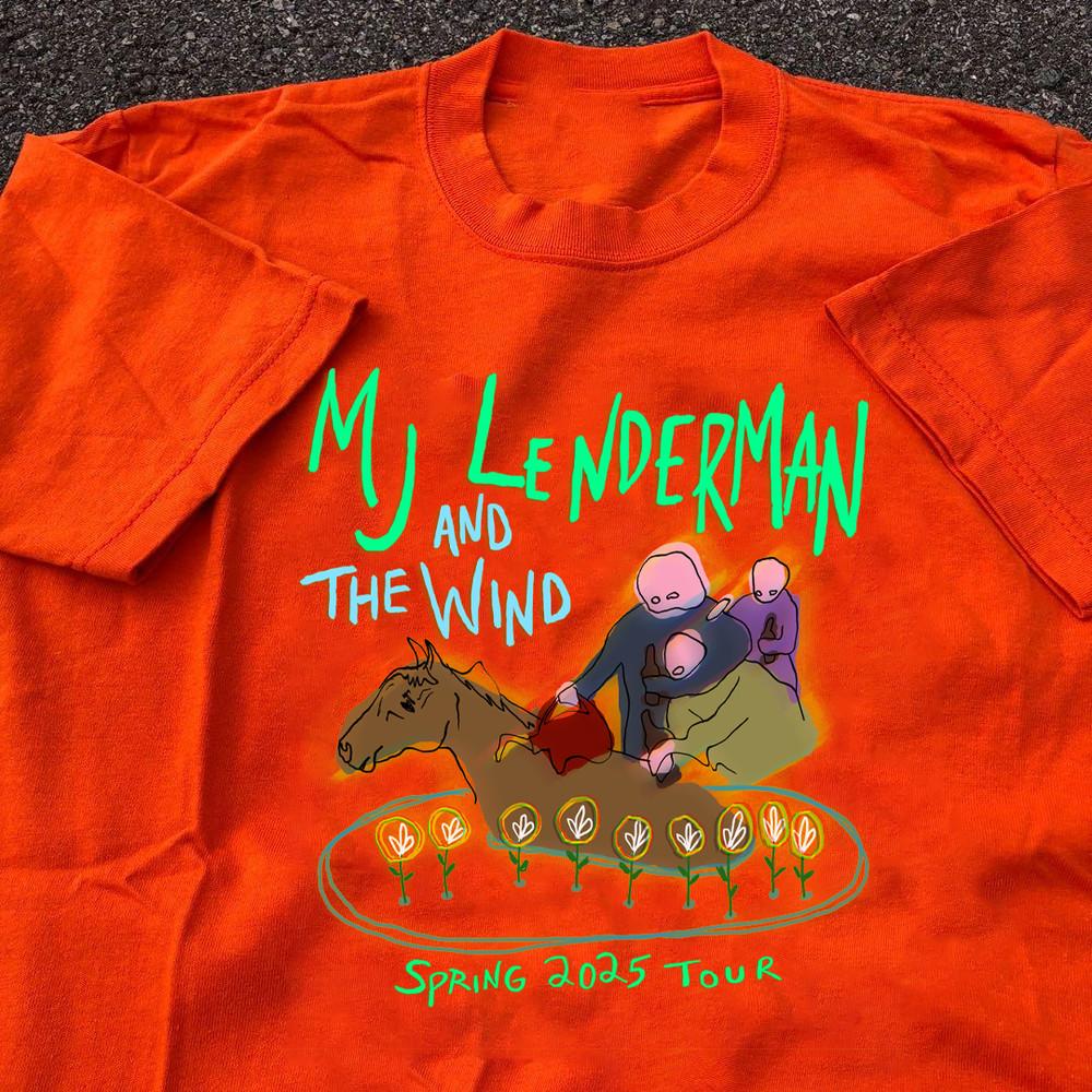 

New MJ Lenderman 2025 Tour Gift For Fan T-shirt Full size S to 5XL Orange MD1449 Unisex T-Shirt L