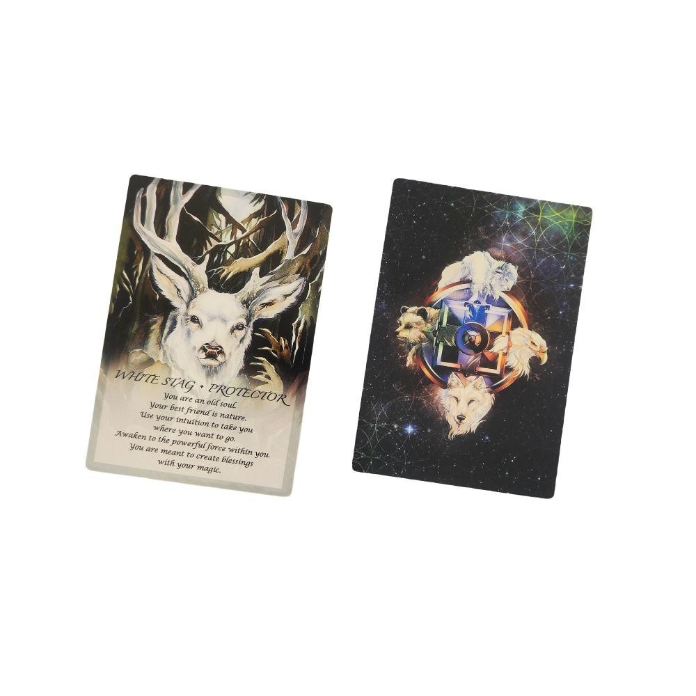 12x8.3cm Spirit of The Animal Oracle Deck 51 Different Animal Helpers and Discover Their Powerful Medicine with Guidebook for Beginners