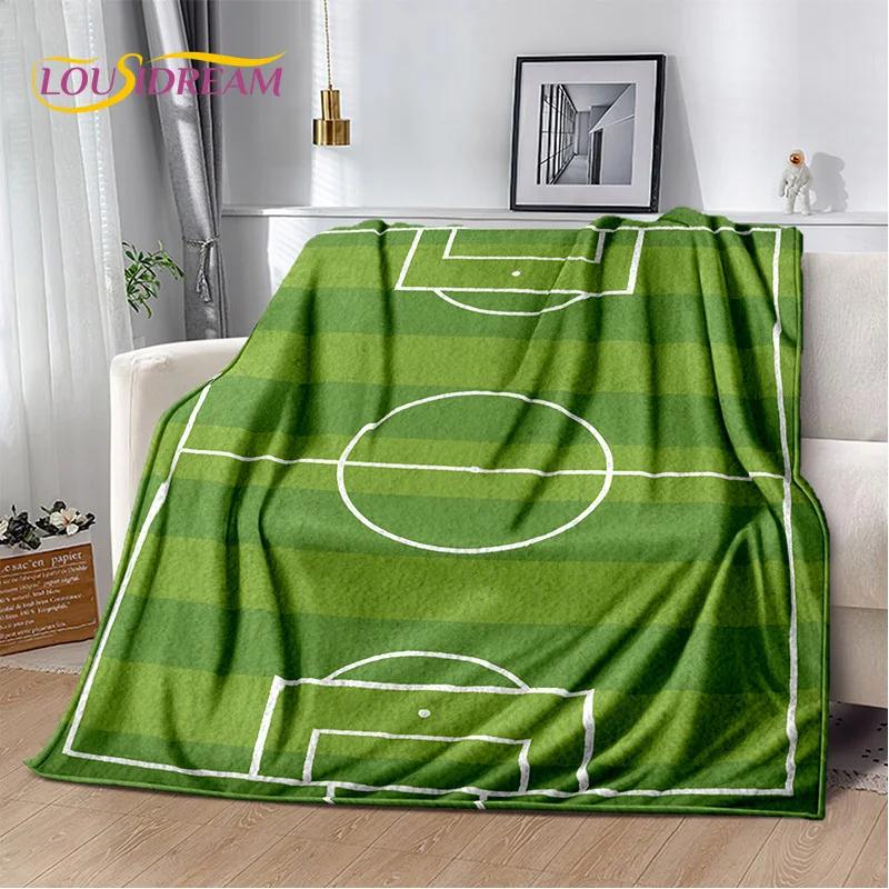 29 Stil Futbol Sahası Futbol Spor Karikatür Yumuşak Battaniye, Ev Yatak Odası Yatak Kanepe Seyahat Örtüsü Çocuk Hediyesi için Yumuşak Atma Battaniye