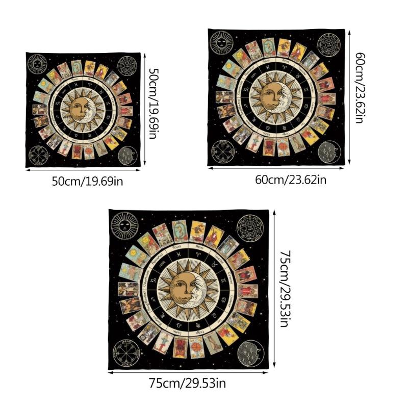 Board Game Pad Astrological Oracles Table Cover Card Mat Divinations Tablecloth