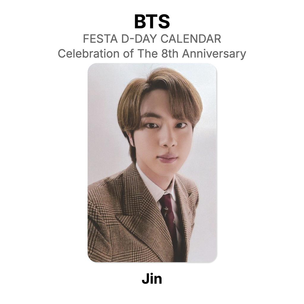 BTS CALENDARIO DEL D-DAY DELLA FESTA : Celebrazione dell'8° Anniversario Fotocarta Ufficiale