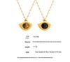 Retro Tiger Eye Fish Mouth Titanium Steel Necklace for Women - Fashionable Light Luxury Design