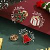 Christmas brooch Christmas hat gift Alloy snowflake decoration Elk delicate brooch Christmas ornament badge