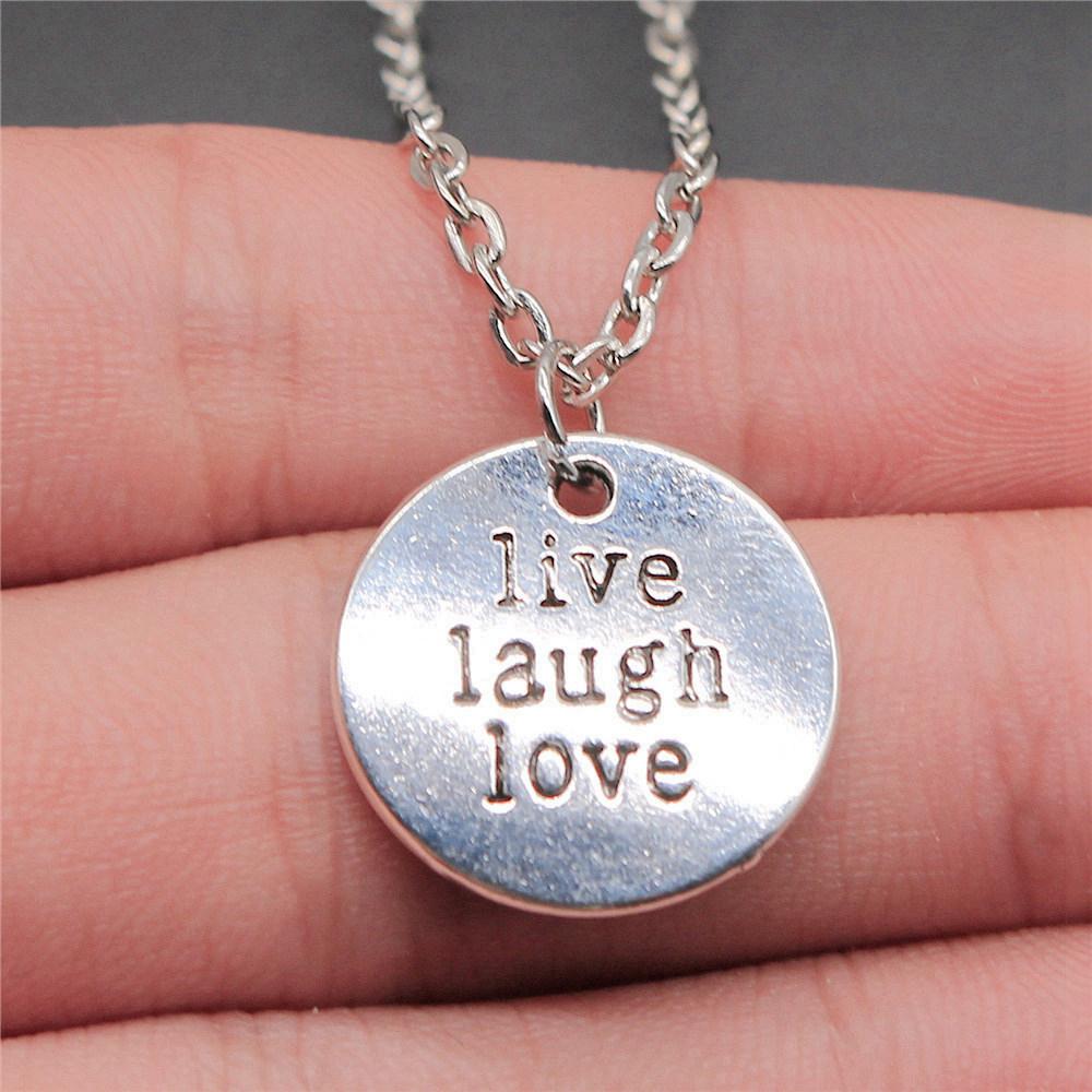 Necklace On The Neck 43cm Chain Round Tags Friendship Vintage Jewelry Supplies QN063