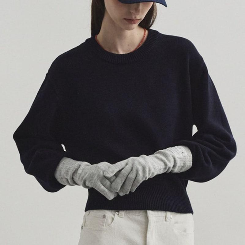 MONGDOL [3color] Fingerhole Wool Knit Gloves MDAC037