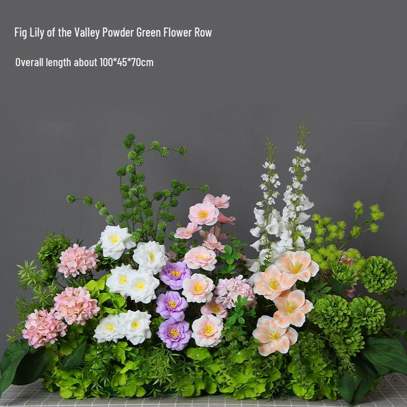 Mori Style Artificial Wedding Floral Aisle Decoration