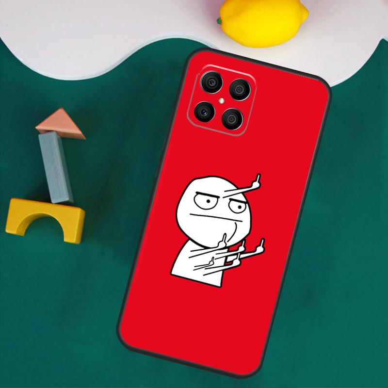 Funny Man Middle Finger Case For Honor Magic 7 Lite 5 6 Honor 200 Pro 50 70 90 Lite X9a X8a X8 X9 X8b X9c X9b Cover