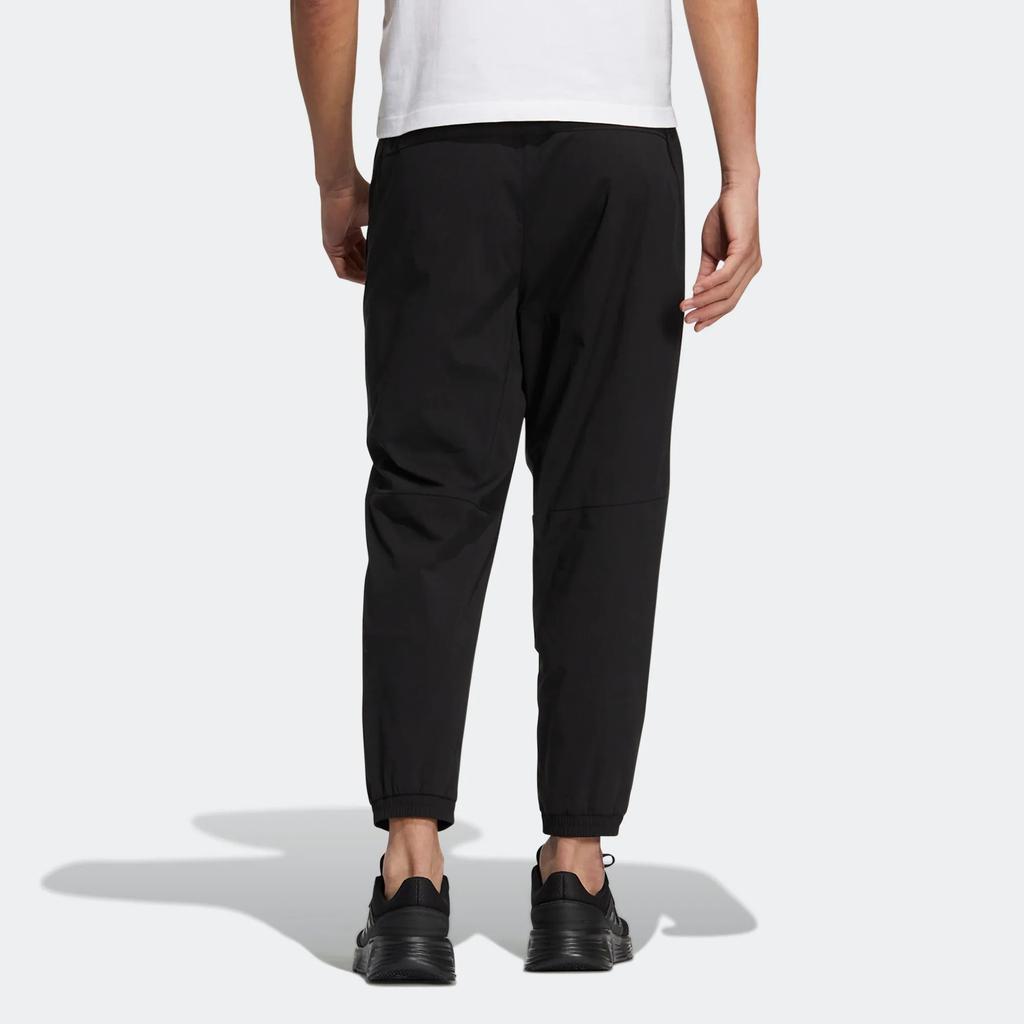 Men's adidas Mh Bp3 Wvpnt Logo Pattern Gym Sports Bundle Feet Autumn Black Pants HM2974