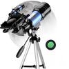 Zmart Astronomical Telescope F30070 Monocular 150x Zoom HD Night Vision Moon Star AZM70300 Stargazing Telescope Mount Objective Lens Eyepiece