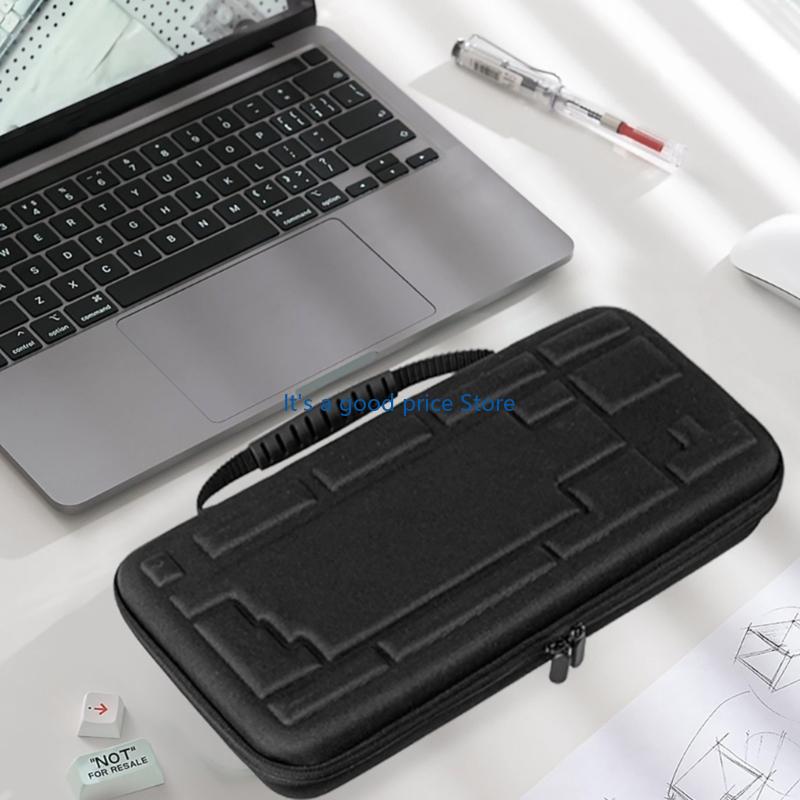 EVA Keyboard Case Durability For 84 Keyboards With Ergonomic Handle And Zippered Meshed Pocket For Accessories