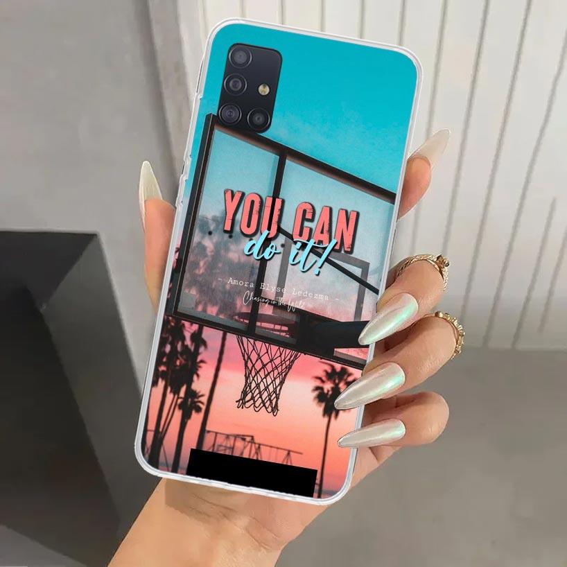 Basketball Basket Sports Phone Case for Samsung Galaxy A52 A32 A22 A12 A02S A50S A30S A10S Note 20 Ultra 10 Plus S10 A31 A20 A71