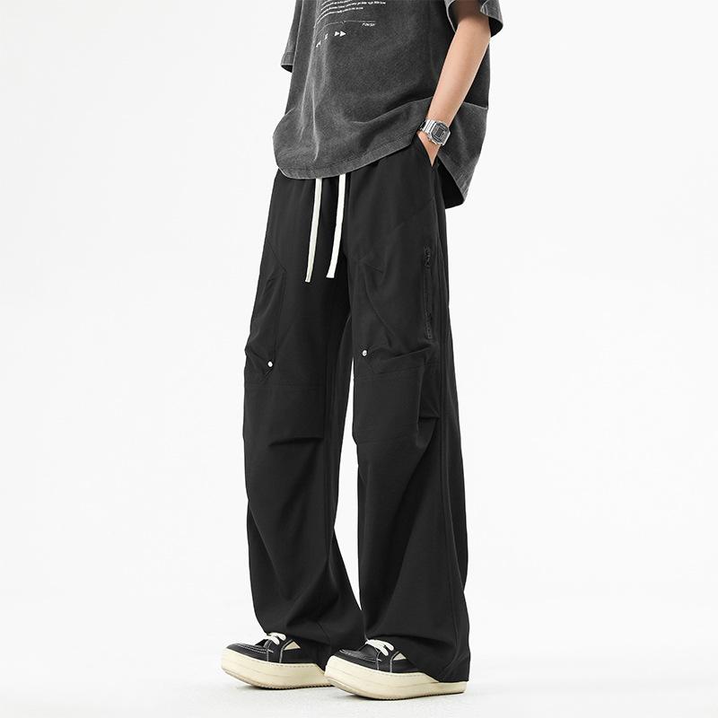 Men's and women's spring and autumn new tooling casual pants loose and versatile, thin and tall men's long pants