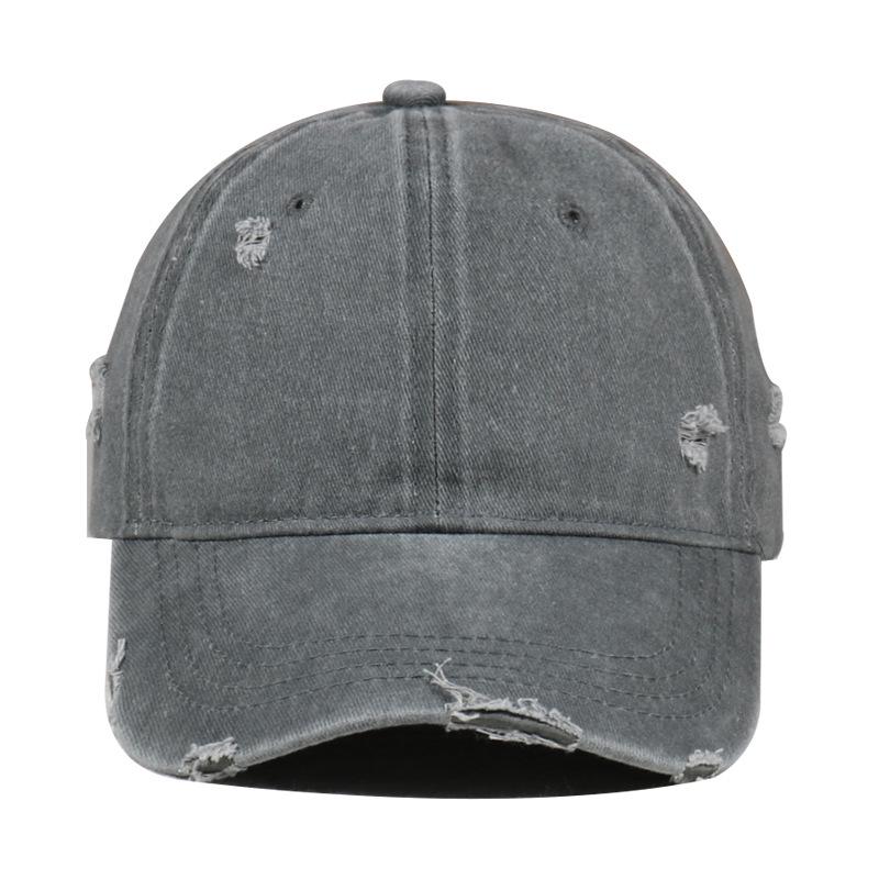 Unisex Distressed Washed Baseball Cap - Versatile Duckbill Design