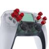 eXtremeRate Custom Replacement Dpad Action Buttons Without Text Directional Key Face Buttons for Controllers Red Two-tone Engraving,